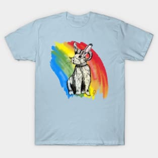 Rainbow Bunny Rambit T-Shirt